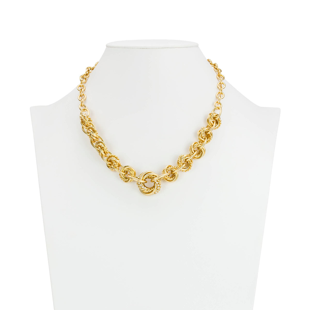 Twisted Knot Link Necklace - Twisted Knot Collection