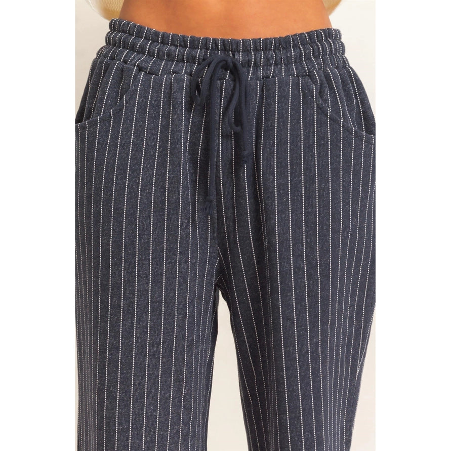 Monroe Pinstripe Lounge Set
