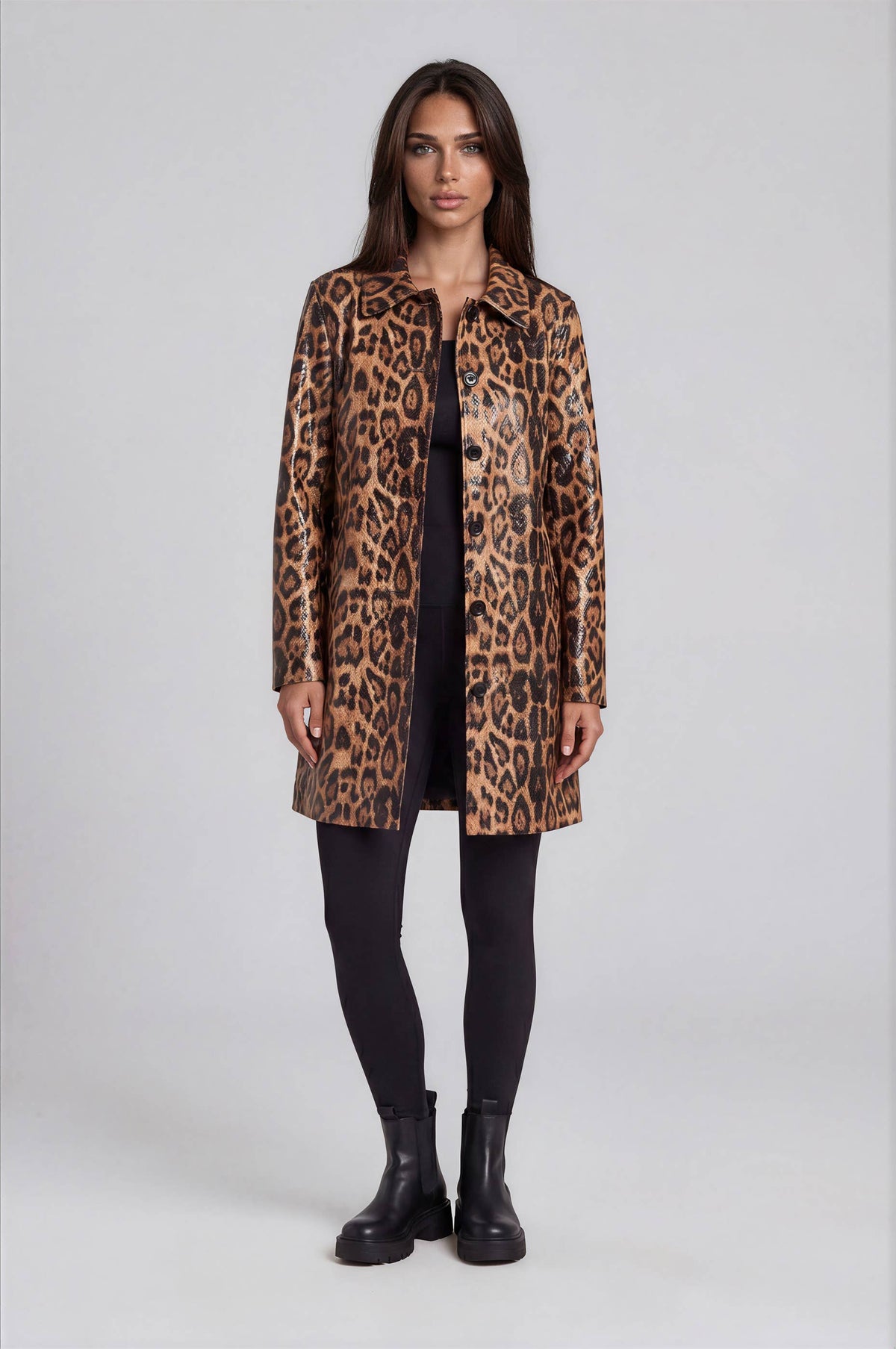 Leopard Print Coat