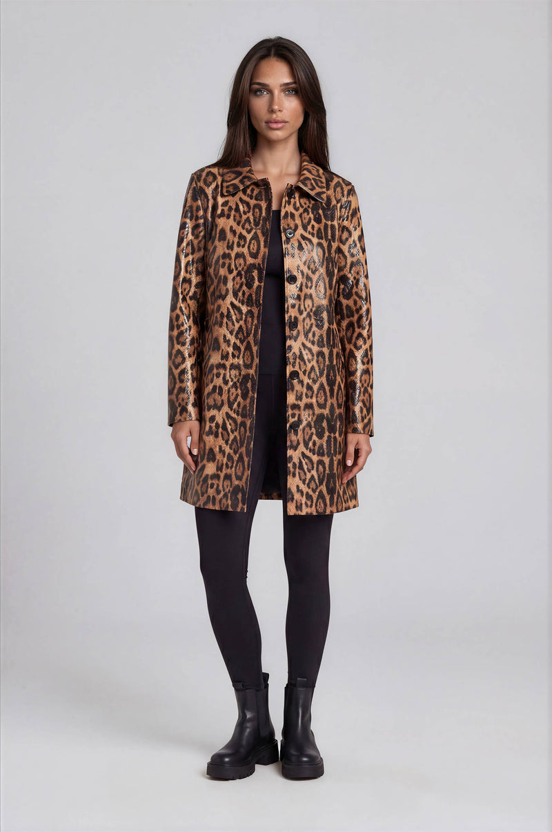 Leopard Print Coat