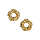 Mini Button Earrings - Twisted Knot Collection