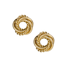 Mini Button Earrings - Twisted Knot Collection