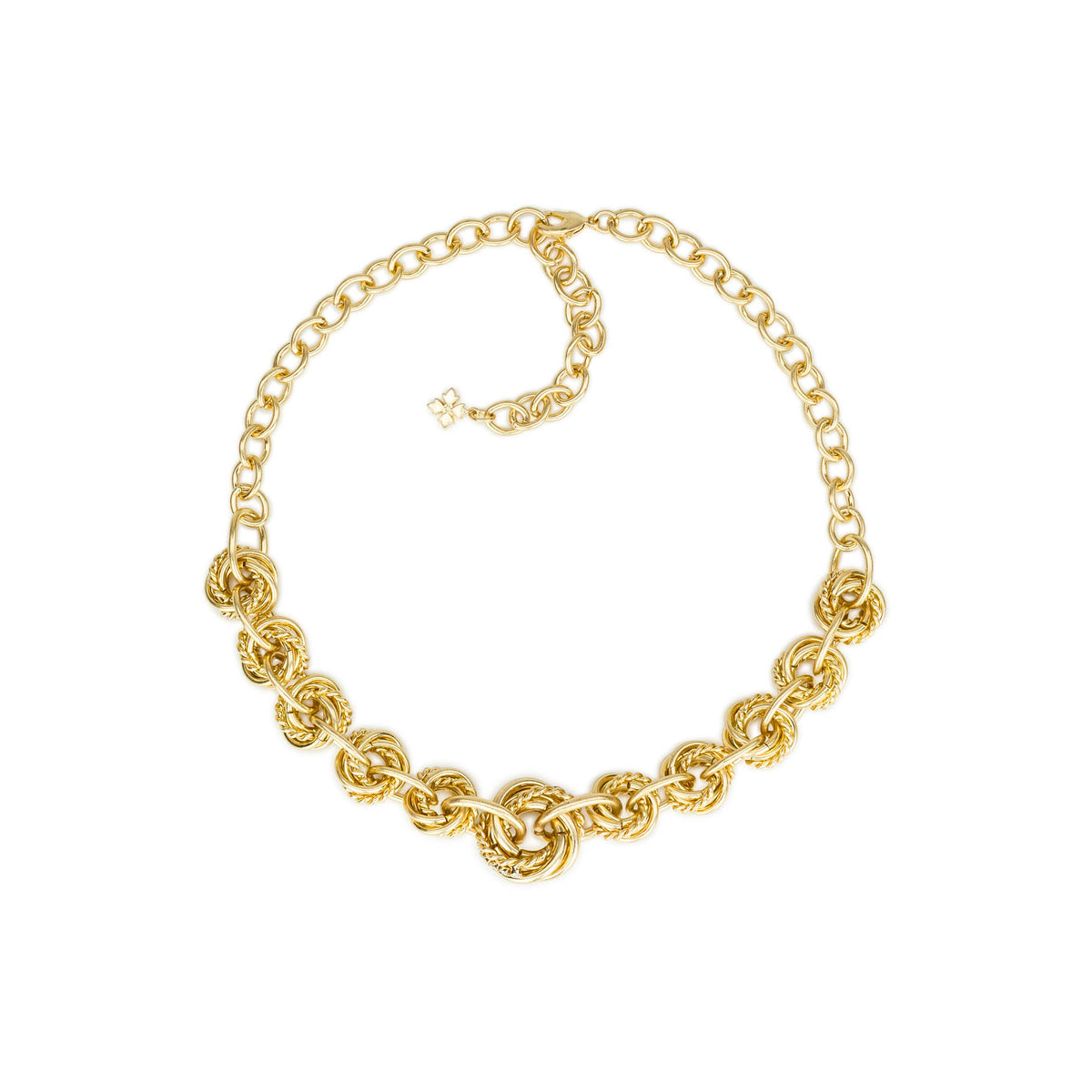 Twisted Knot Link Necklace - Twisted Knot Collection
