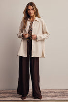 Satin Wide Leg Pleated Pants FP0034