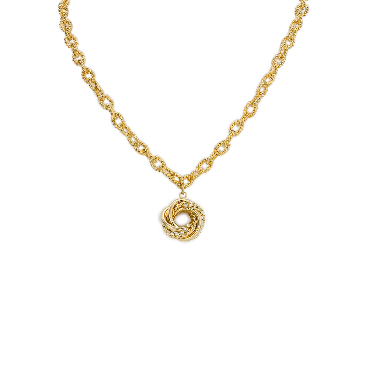 Rope Y Knot Necklace - Twisted Knot Collection