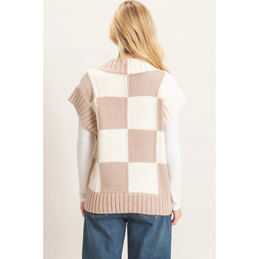 Remy Checkered Sweater Vest