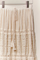 Amelie Lace Tiered Midi Skirt