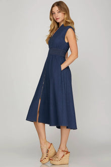 Blaire Denim Midi Dress