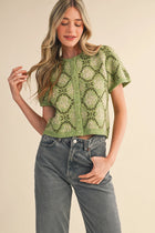 Violetta Diamond Knit Cardigan
