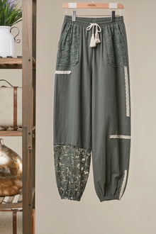Marlowe Lace Patchwork Joggers