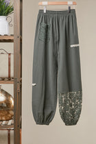 Marlowe Lace Patchwork Joggers