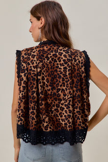Colette Lace-Trim Blouse