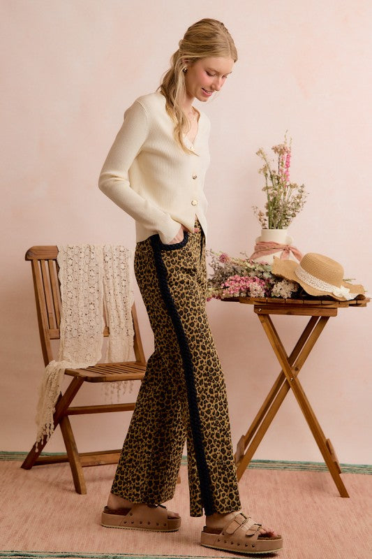 Valencia Leopard Flare Pants