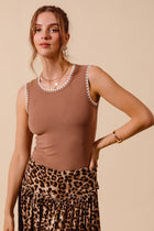 Monroe Contrast Knit Tank