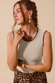 Monroe Contrast Knit Tank
