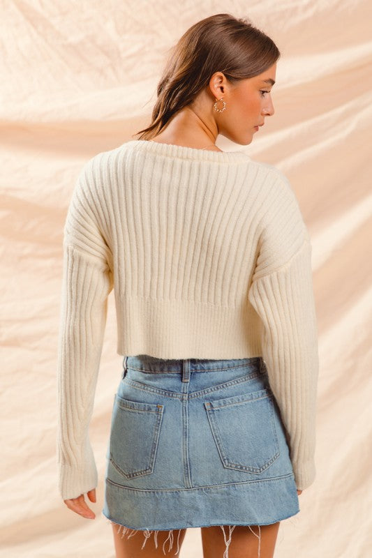 Amara Textured Knit Sweater