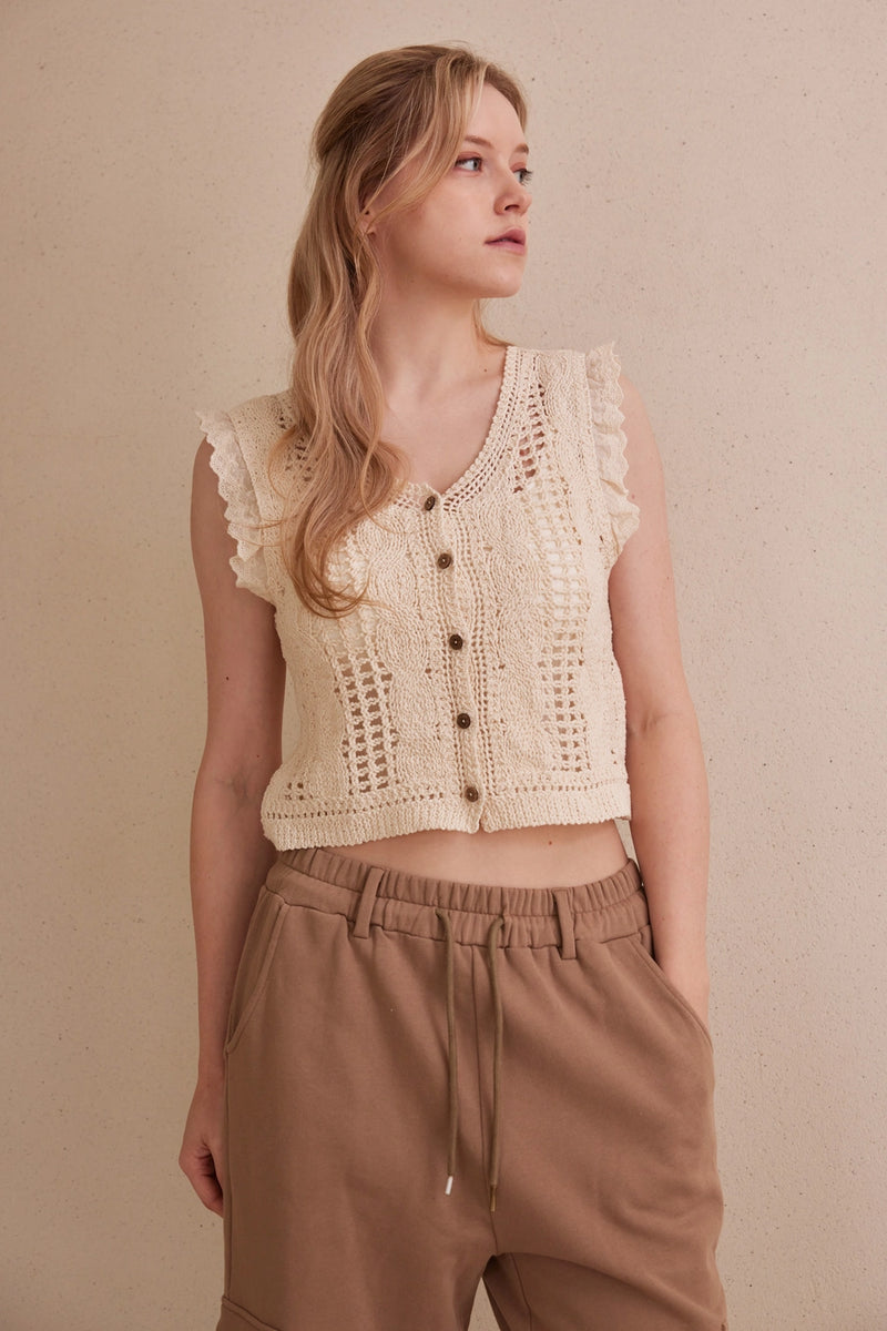 Camille Crochet Vest