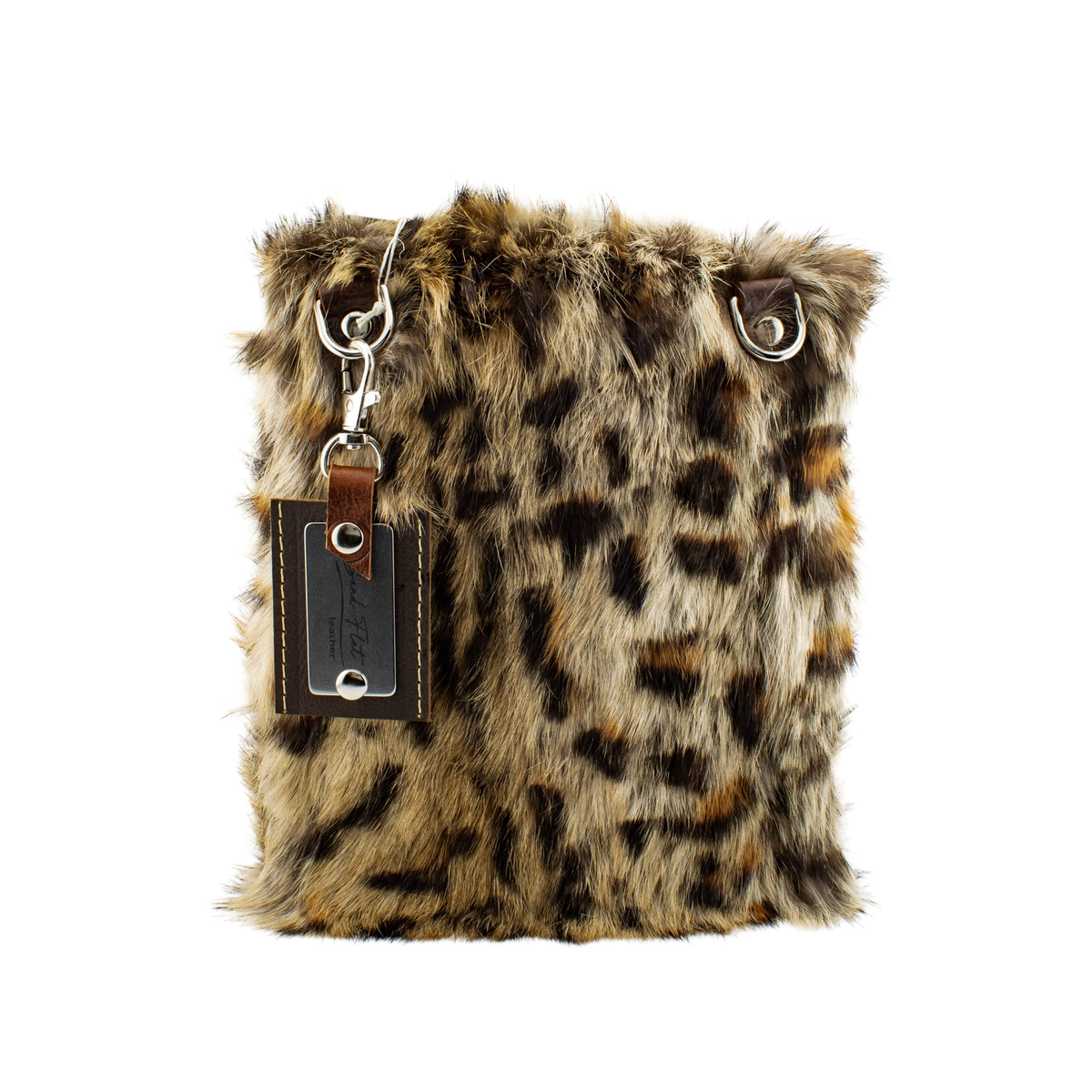 The Fauve Leopard Print Fur Handbag