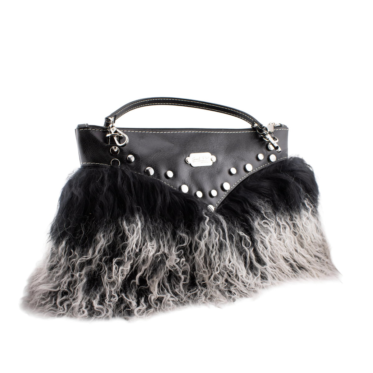 The Noir Mongolian Lamb Bag