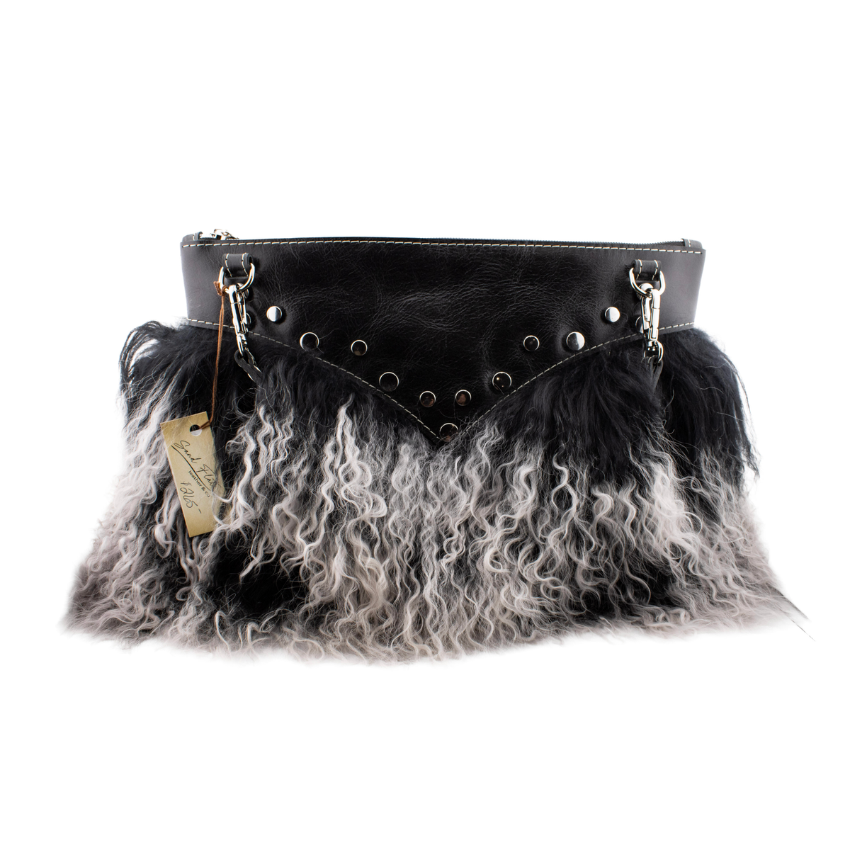 The Noir Mongolian Lamb Bag