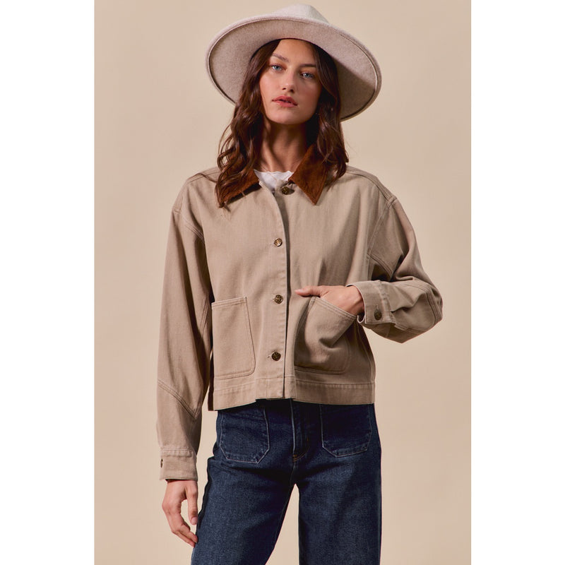 The Élan Corduroy Collar Jacket
